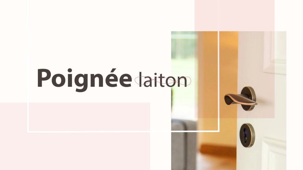 poignée laiton
