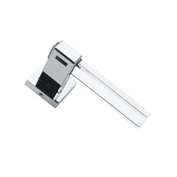 "Murano" Poignée de Porte Cristal Chrome