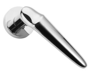 poignée de porte en chrome Adèle